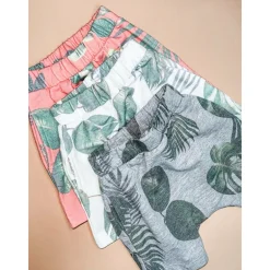 Memphis-Palm Shorts | Coral
