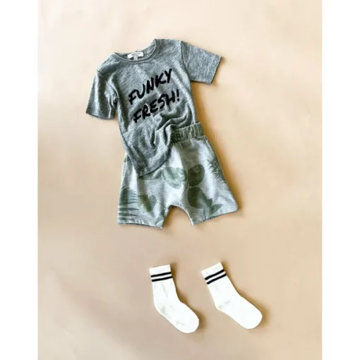 Memphis-Palm Shorts | Heather