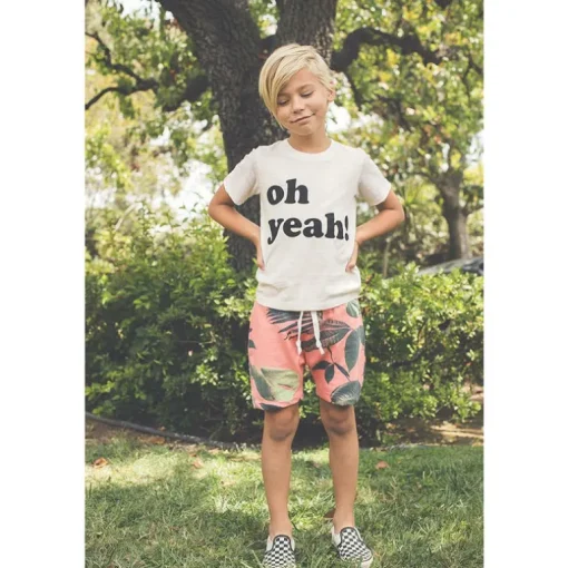 Memphis-Palm Shorts | Heather
