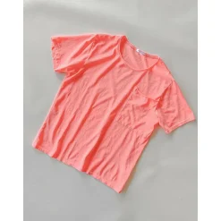 Murray Adults Tee | Coral Neon