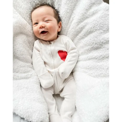 Nighty-Red Heart | Creme
