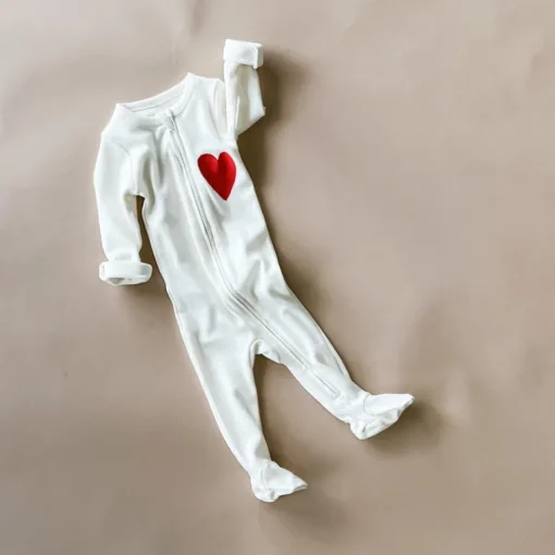 Nighty-Red Heart | Creme
