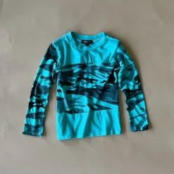 Ollie-Camo Tee | Aqua