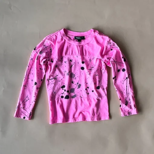 Ollie-Splatter Tee | Pink
