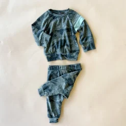 Oren Baby Set | Triblend Jersey Camo w/ Stripes