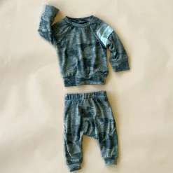 Oren Baby Set | Triblend Jersey Camo w/ Stripes