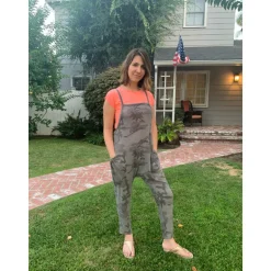 Peyton Camo | Adult Overalls | Grey