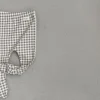 Presley Checker Baby Footie | Grey