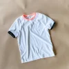 RINGER TEE | WHITE CORAL