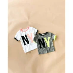 RINGER-NY | WHITE W/CORAL & BLACK