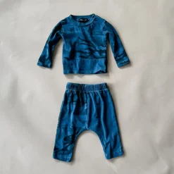 River-Camo Baby Set | Navy