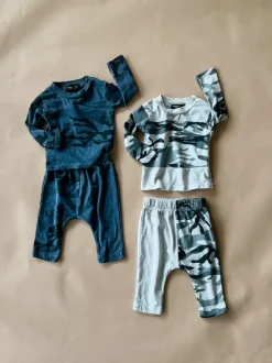 River-Camo Baby Set | Navy