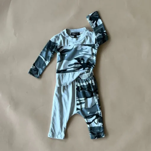 River-Camo Baby Set | Putty