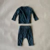 River-Splatter Baby Set | Black