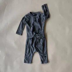 River-Splatter Baby Set | Walnut
