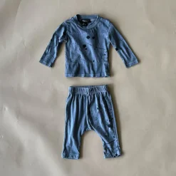 River-Splatter Baby Set | Steel Grey