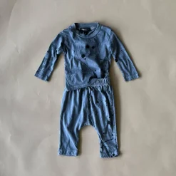 River-Splatter Baby Set | Steel Grey