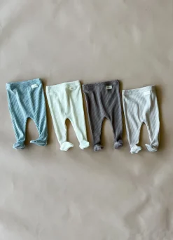 Robbie Ribbed Baby Footie | Mocha