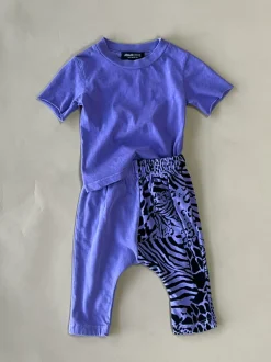 Rory-Animal Baby Set | Purple | Short sleeve