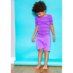 RUSS MARBLE STRIPE TEE | GRAPE NEON