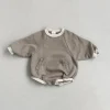 Sam Baby Bubble Romper | Mocha