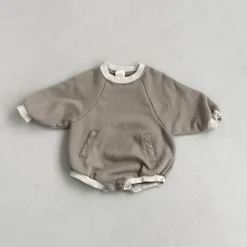 Sam Baby Bubble Romper | Mocha
