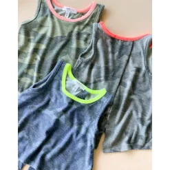 Shauna Top | Camo | Blue