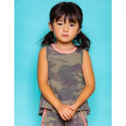 Shauna Top | Camo | Grey