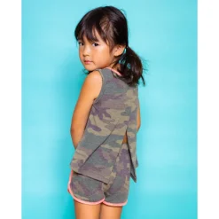Shauna Top | Camo | Grey