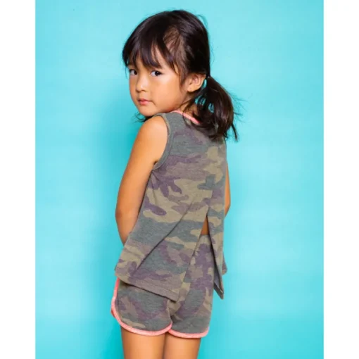 Shauna Top | Camo | Grey
