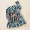 Sisley-Heart Dress | Brushed Camo FC