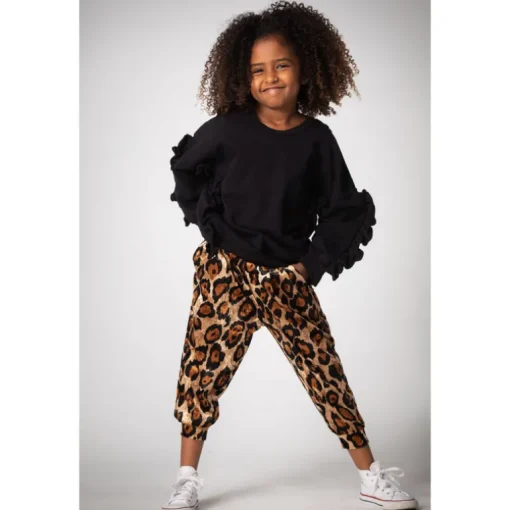 Sonia | Velvet | Cheetah Pant