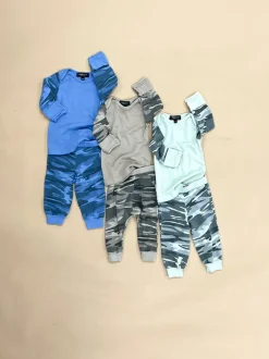 Tevin-Camo Baby Set | Cobblestone