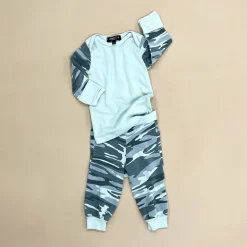 Tevin-Camo Baby Set | Mint