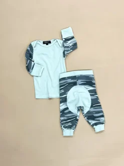 Tevin-Camo Baby Set | Mint