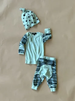 Tevin-Camo Baby Set | Mint