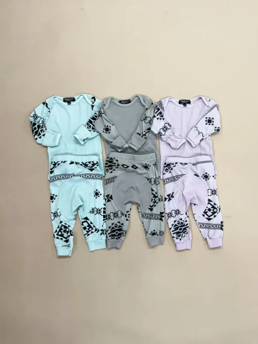 Tevin-Native Baby Set | Cobblestone
