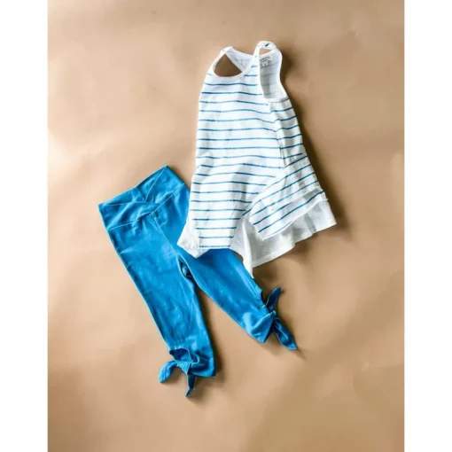 Tie-Capri Leggings | Pool