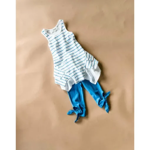Tie-Capri Leggings | Pool