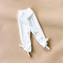 Tie-Capri Leggings | White