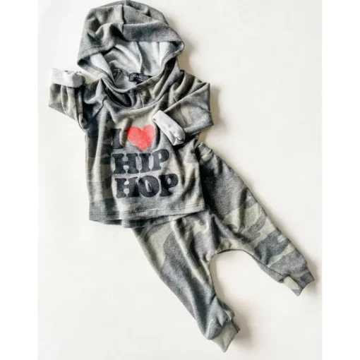 Tyler-Hip Hop Baby set | Olive Camo