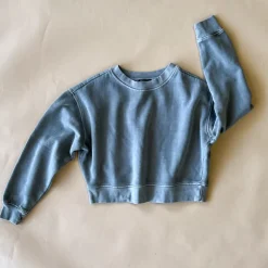 Vintage Cropped Sweatshirt | Steel | Women & Youth 10+