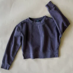Vintage Cropped Sweatshirt | Plum | Women & Youth 10+