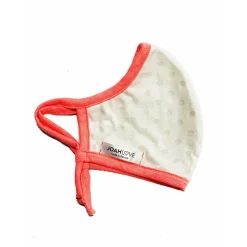 White Polka Dot | Coral