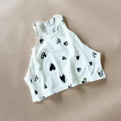 Zoya-Heart top | White